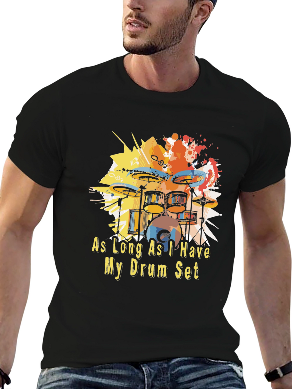 Drum Set T-Shirt - Musician Tee