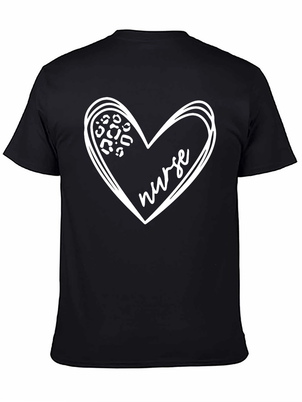 Nurse Heart Print T-Shirt