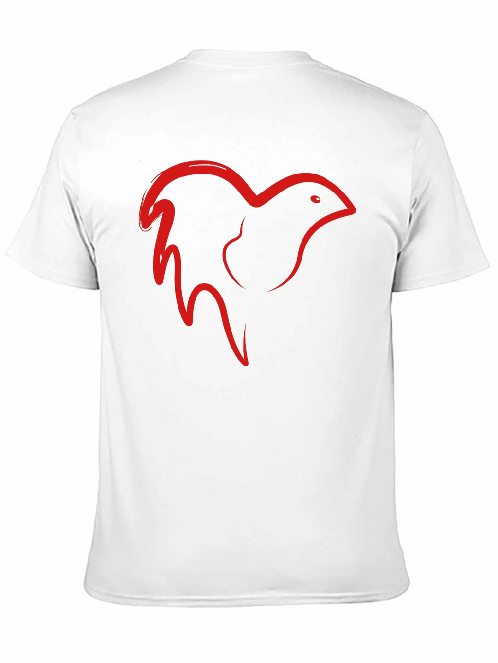 Abstract Bird Graphic Tee - Casual Comfort