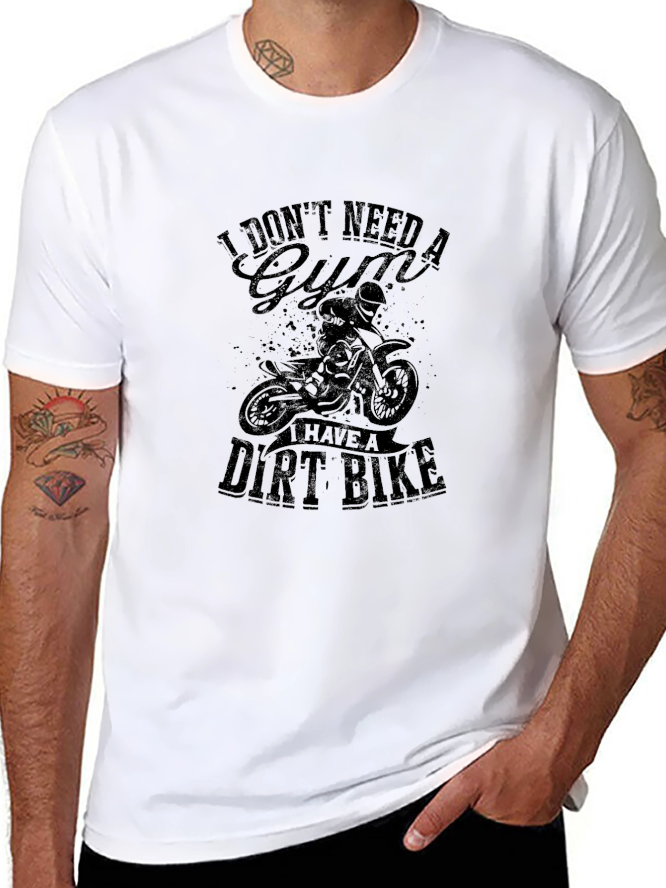 Dirt Bike T-Shirt - No Gym Needed!