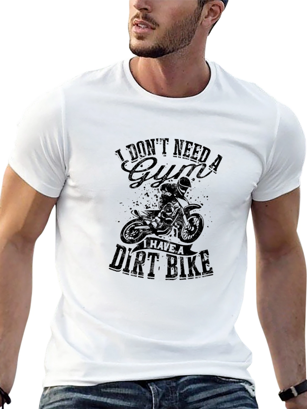 Dirt Bike T-Shirt - No Gym Needed!