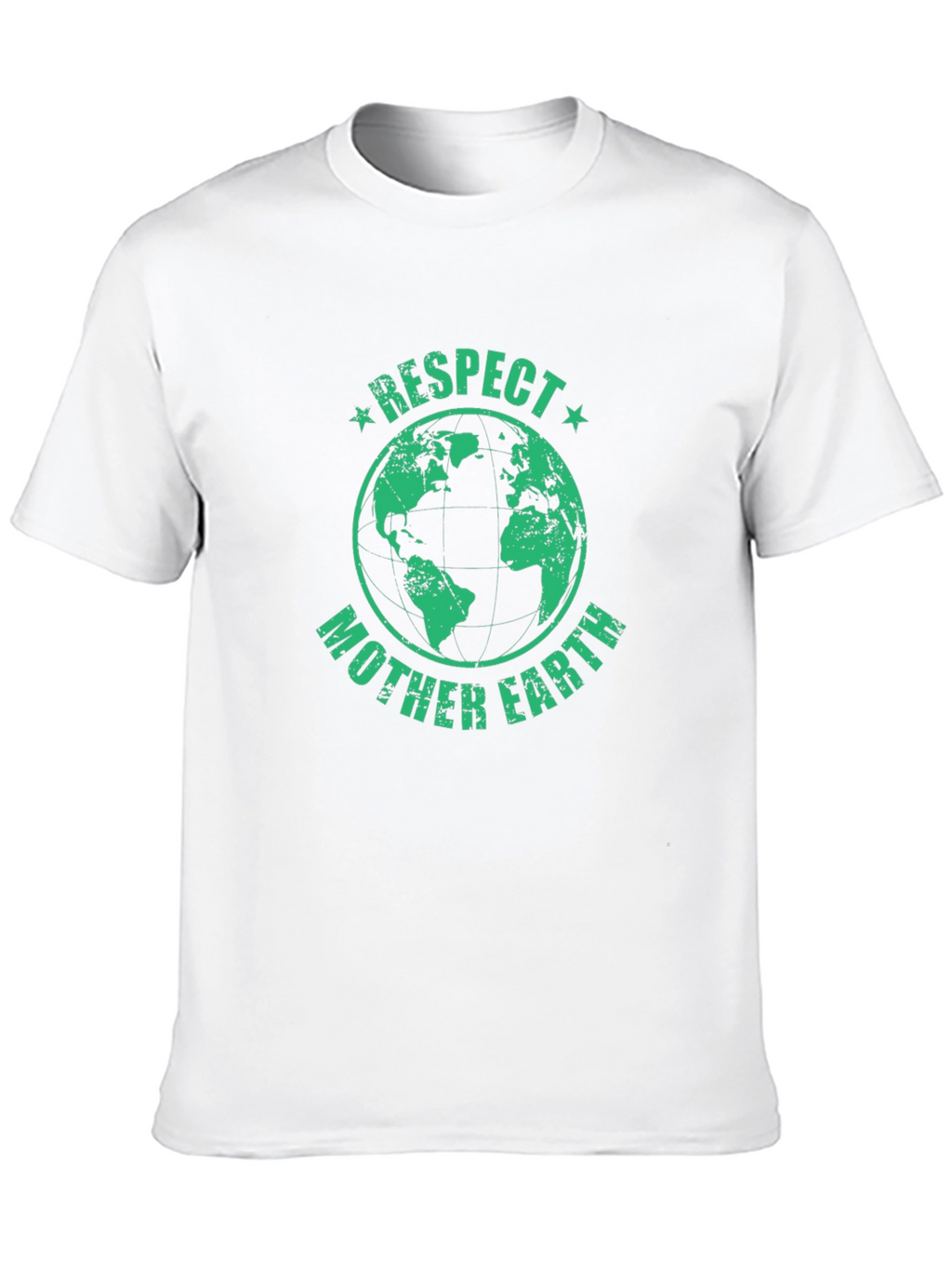 Respect Mother Earth Graphic T-Shirt - Black