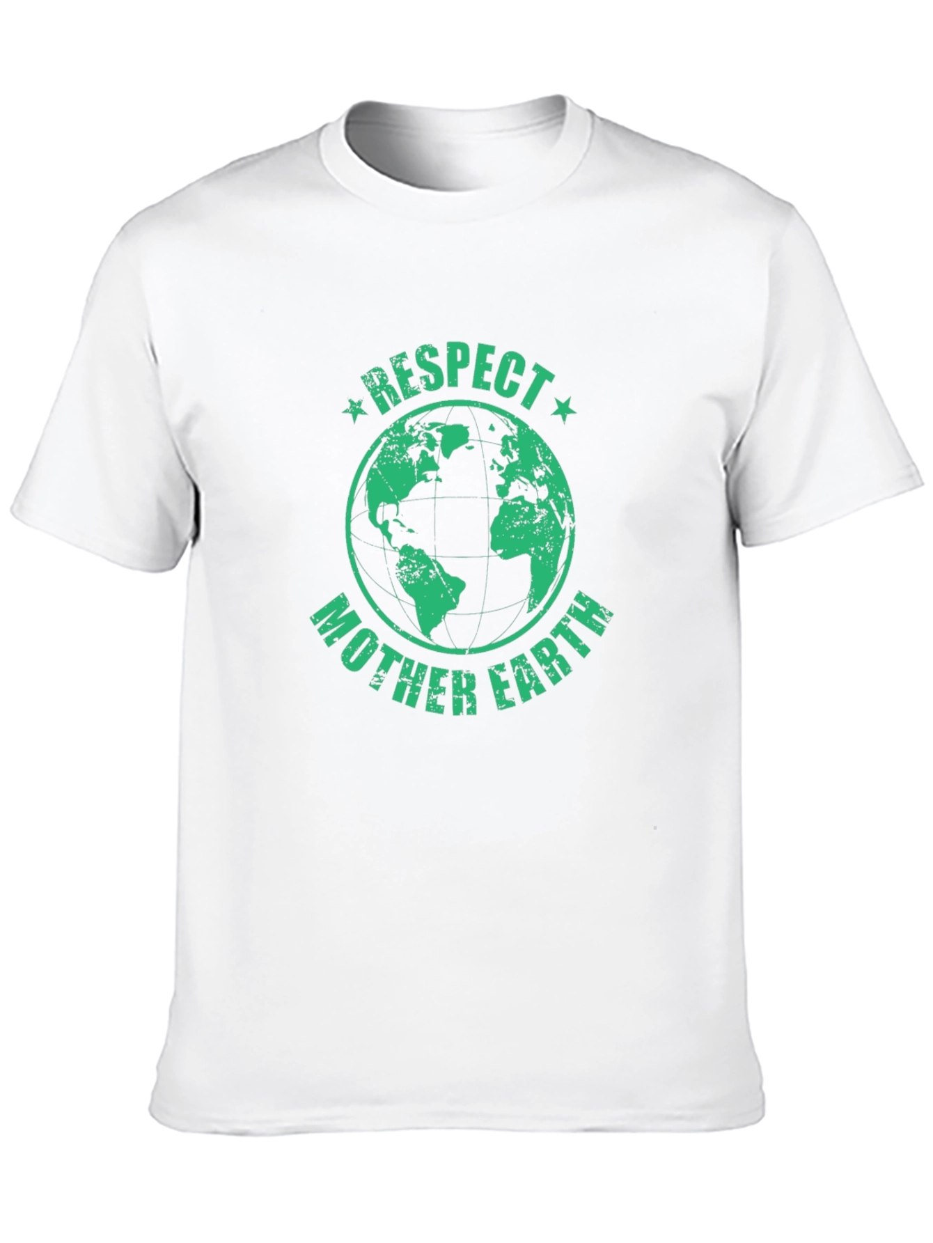 Respect Mother Earth Graphic T-Shirt - Black