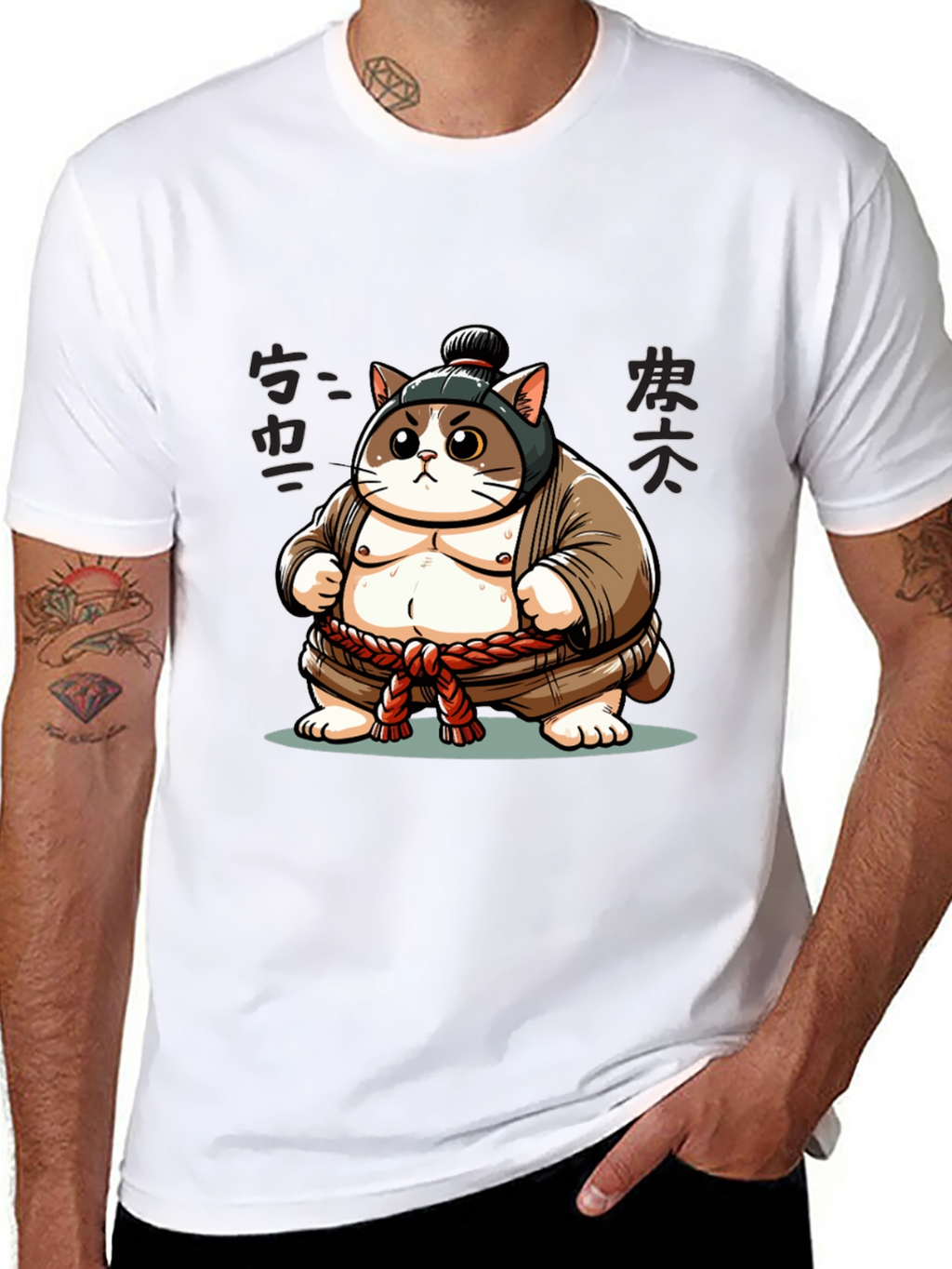 Sumo Cat T-Shirt - Unique Design!