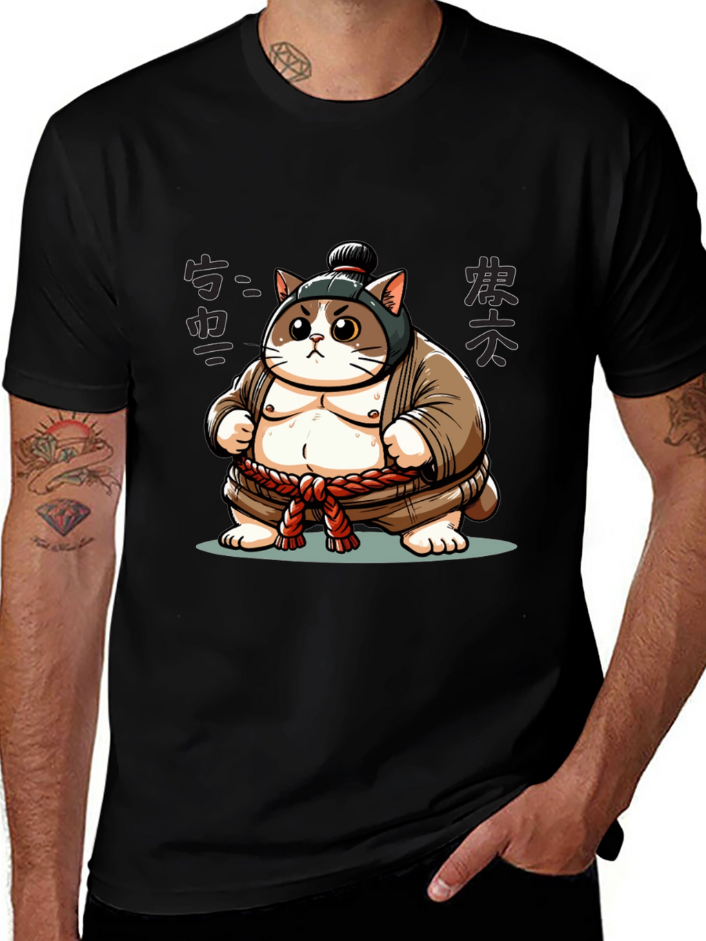 Sumo Cat T-Shirt - Unique Design!