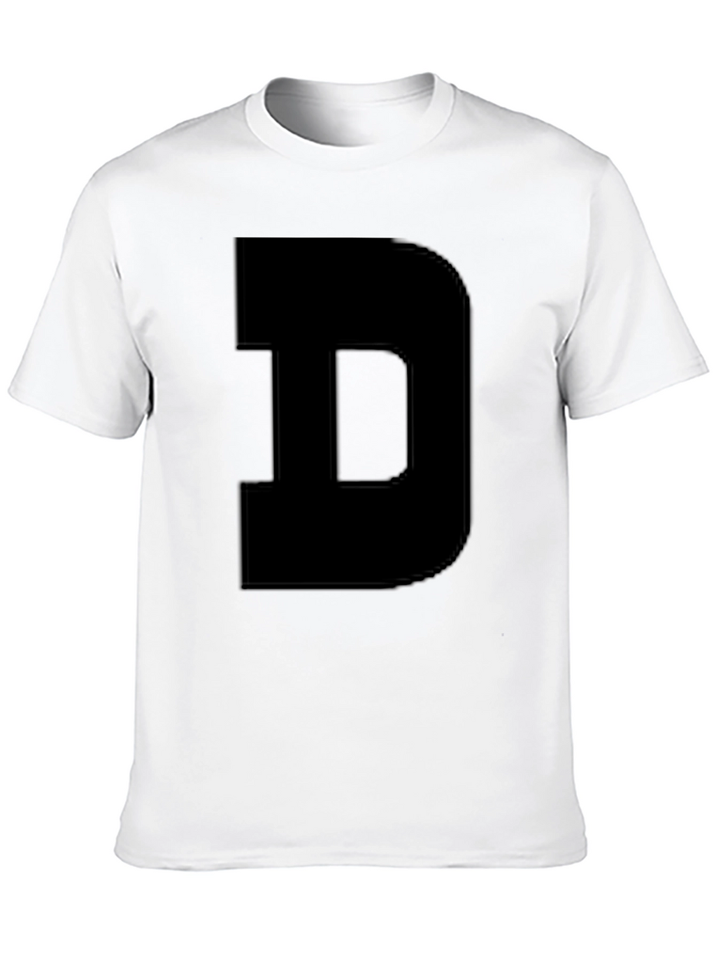 Bold D Black T-Shirt - Statement Tee