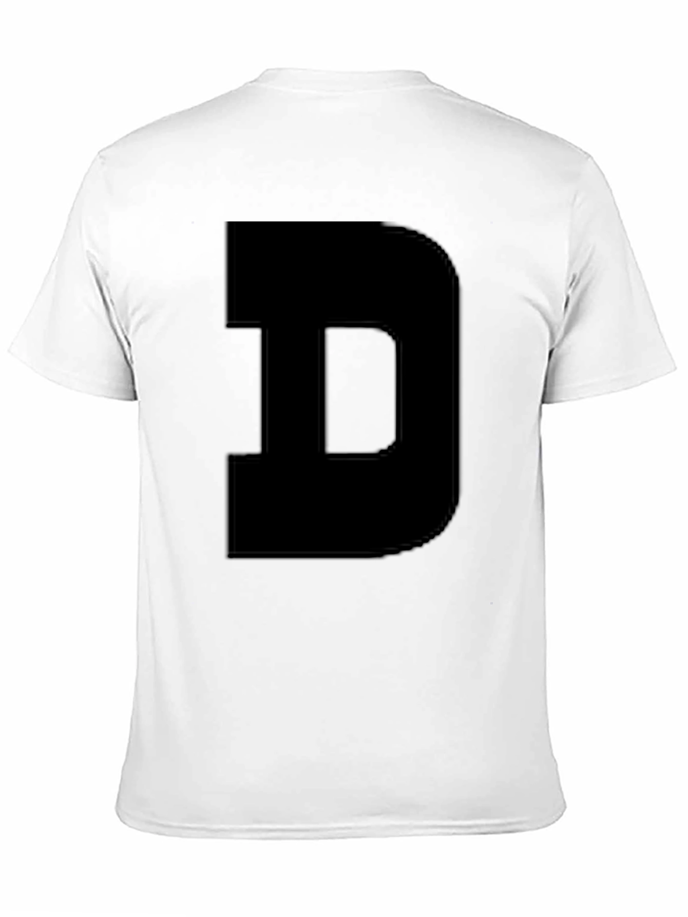 Bold D Black T-Shirt - Statement Tee