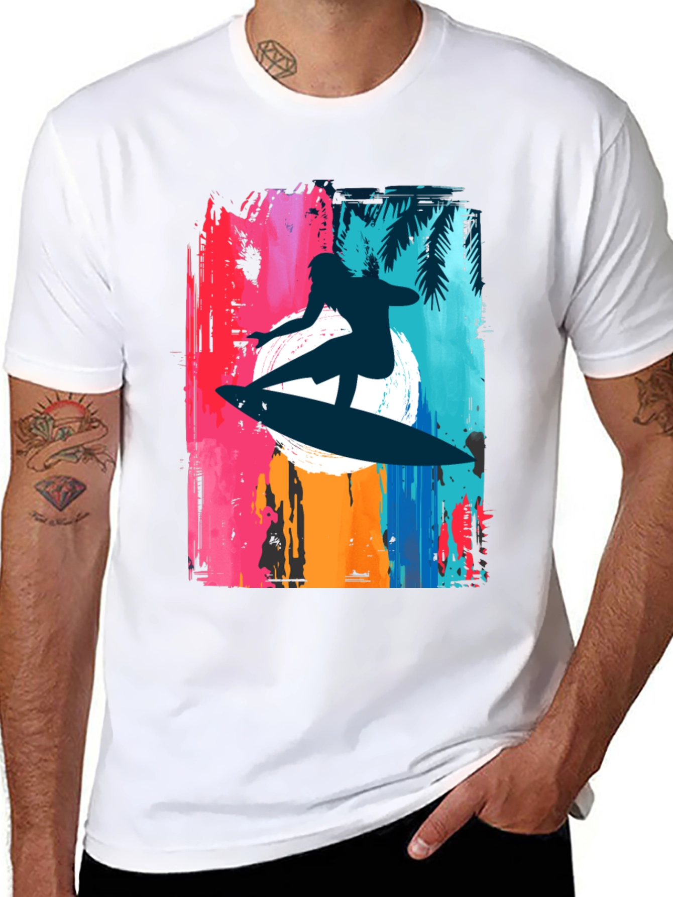 Surfer Graphic Tee - Black