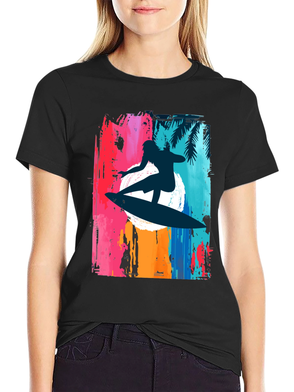 Surfer Graphic Tee - Black
