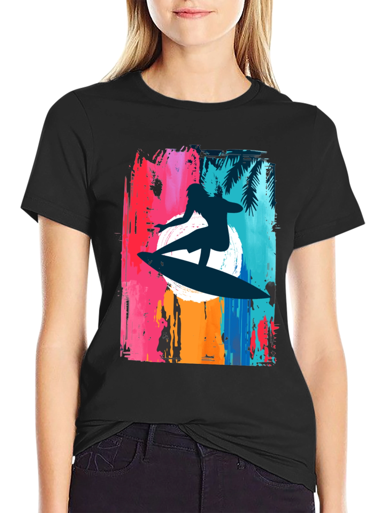 Surfer Graphic Tee - Black
