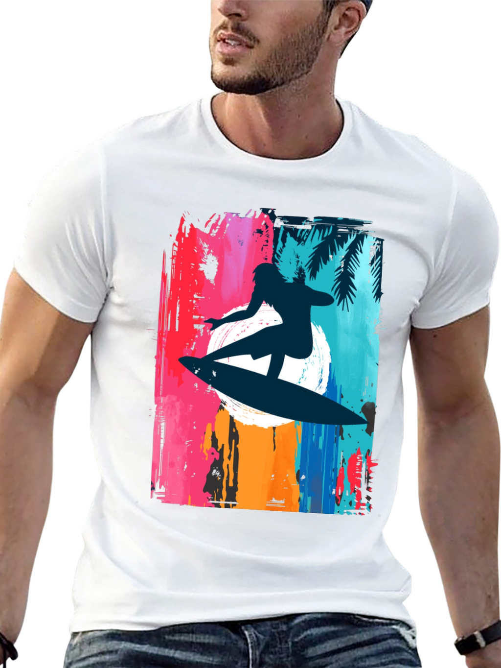 Surfer Graphic Tee - Black