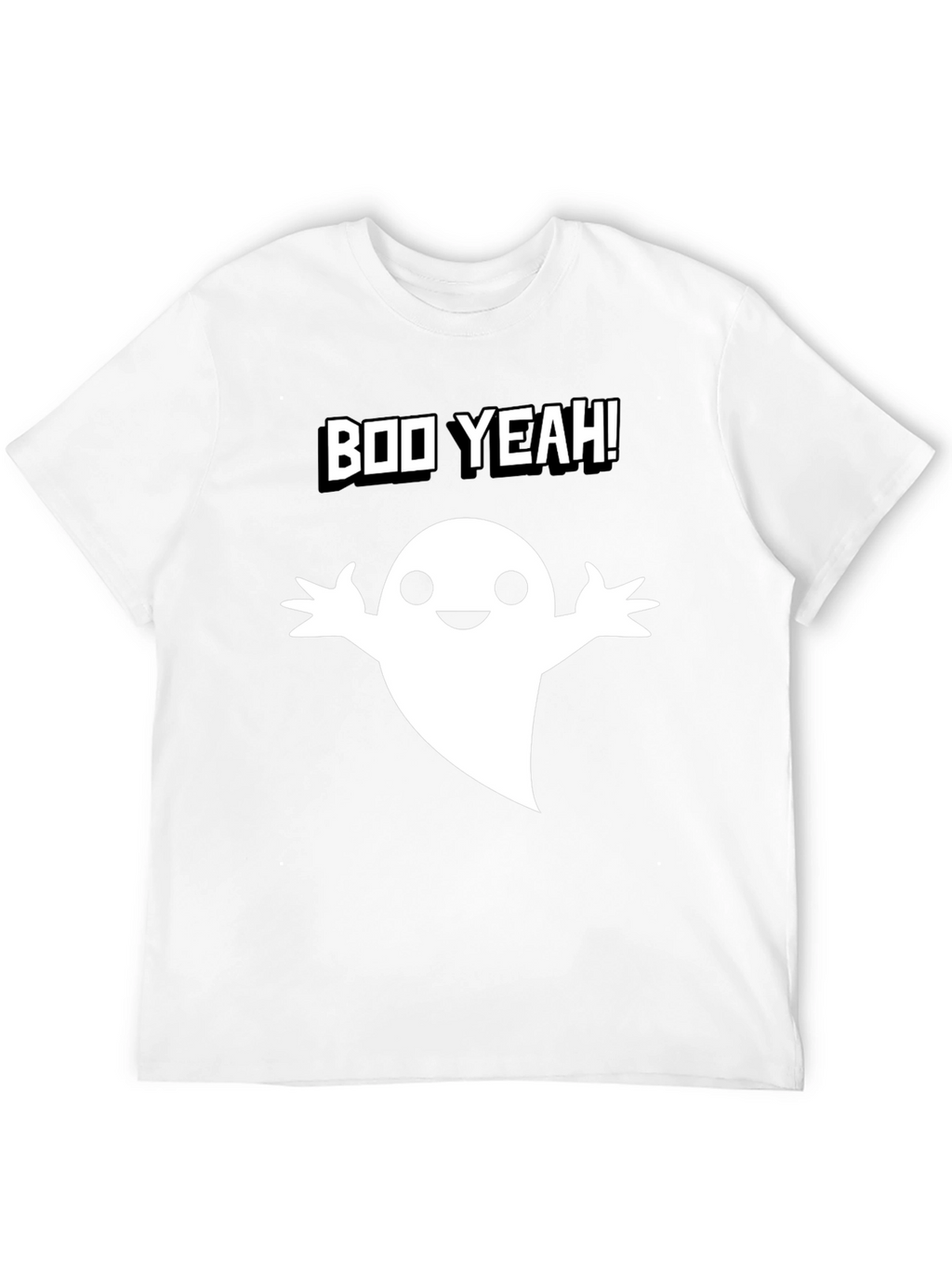 Boo Yeah! Ghost Graphic Tee - Halloween Fun