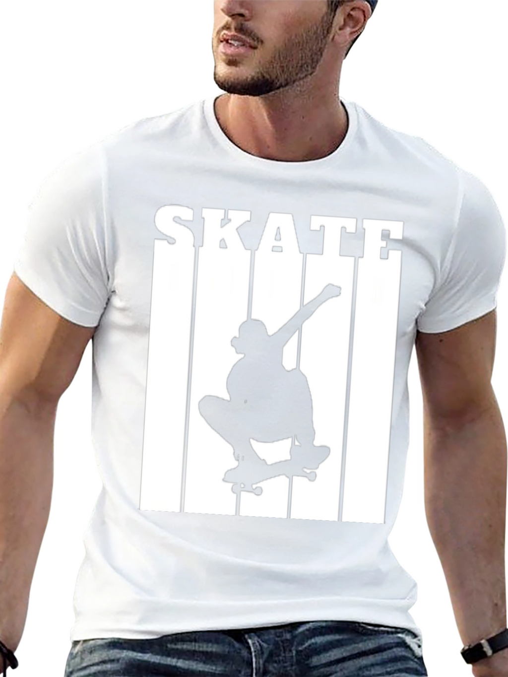 Skateboarding Silhouette Graphic T-Shirt