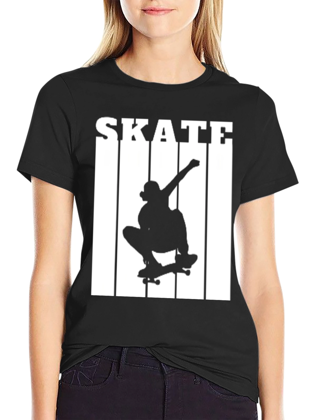 Skateboarding Silhouette Graphic T-Shirt
