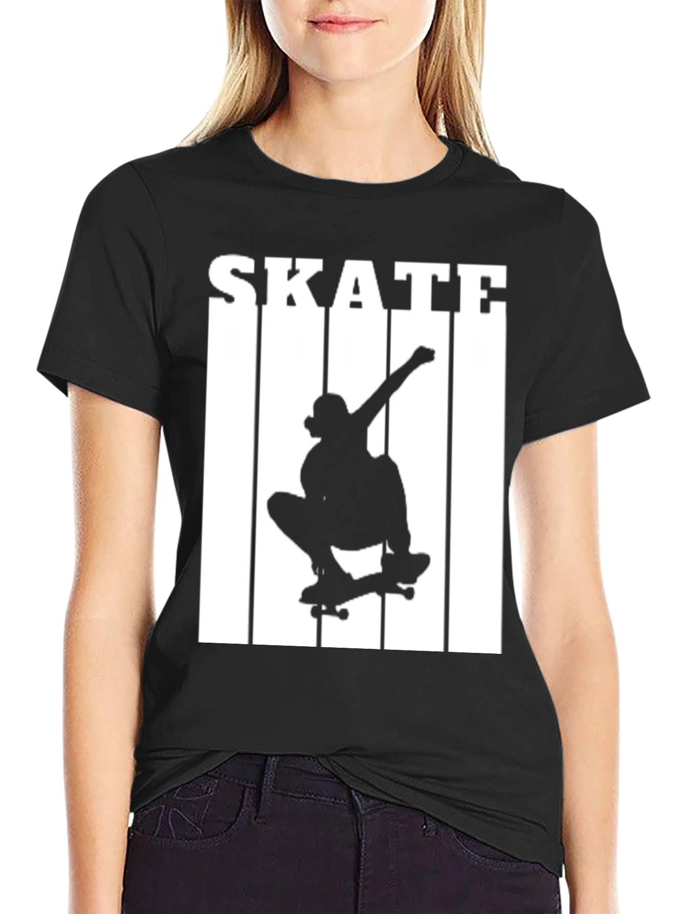 Skateboarding Silhouette Graphic T-Shirt