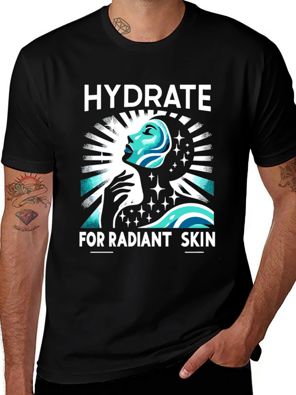 Hydrate for Radiant Skin Graphic T-Shirt