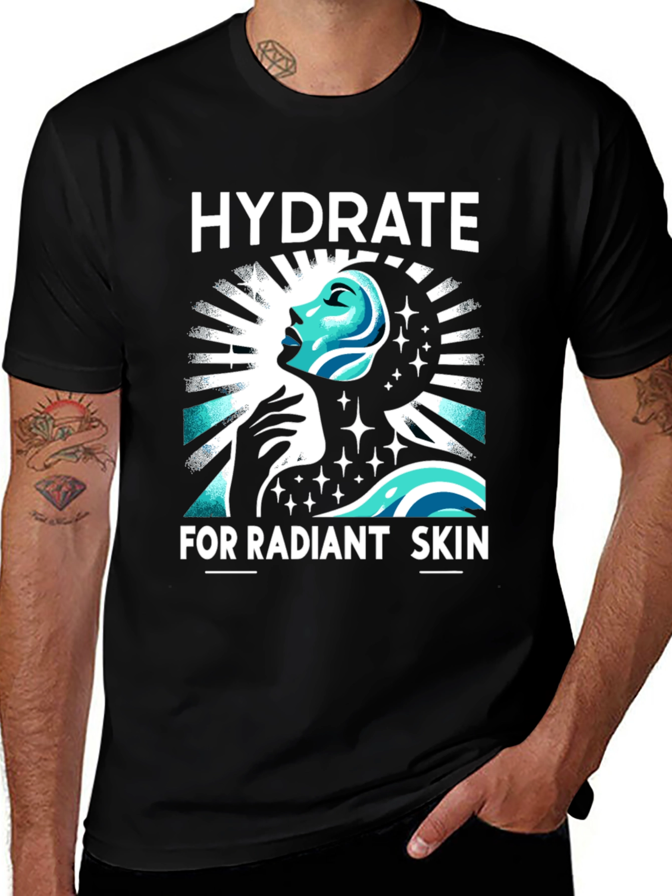 Hydrate for Radiant Skin Graphic T-Shirt