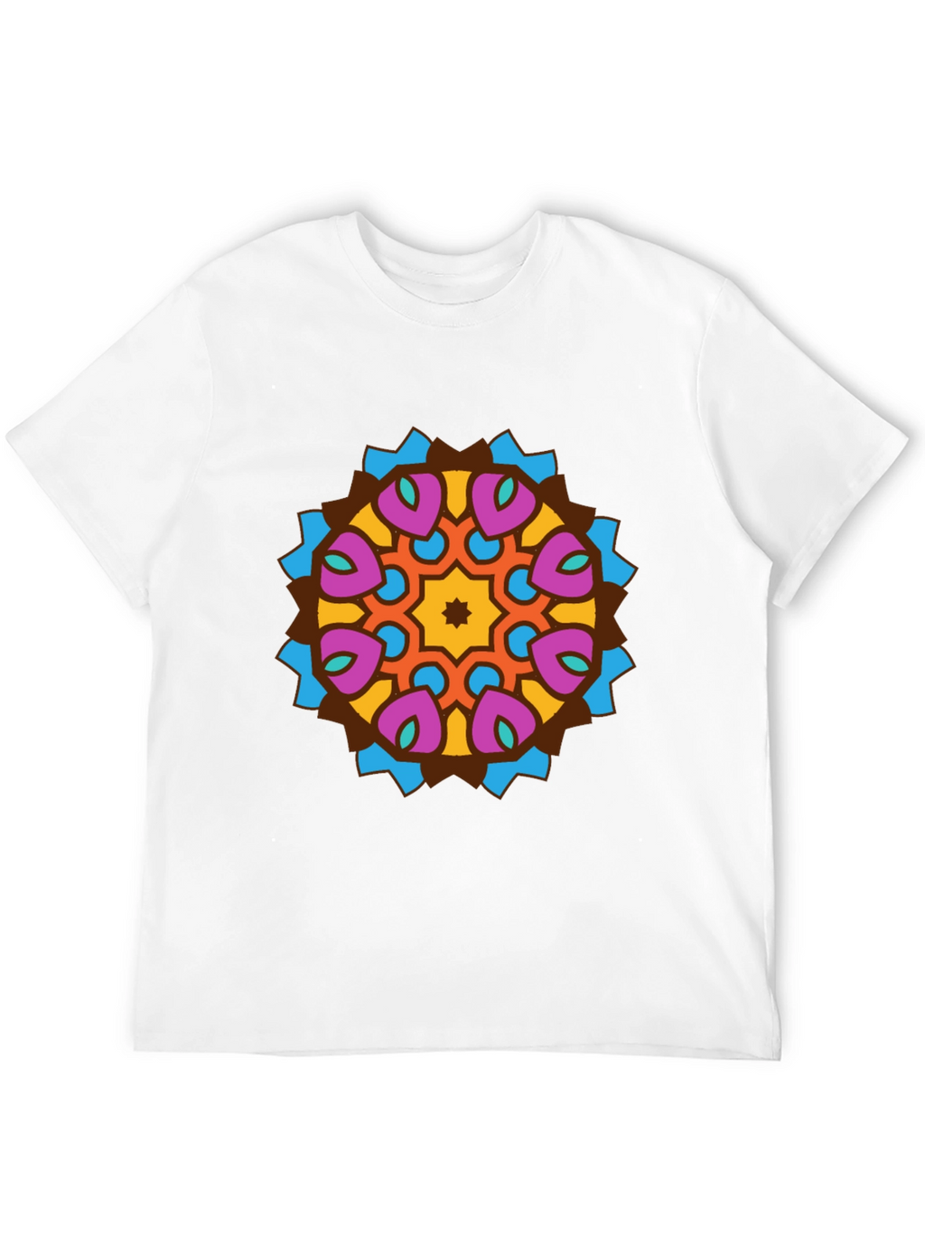 Mandala Graphic Tee - Stylish Mens Black T-Shirt