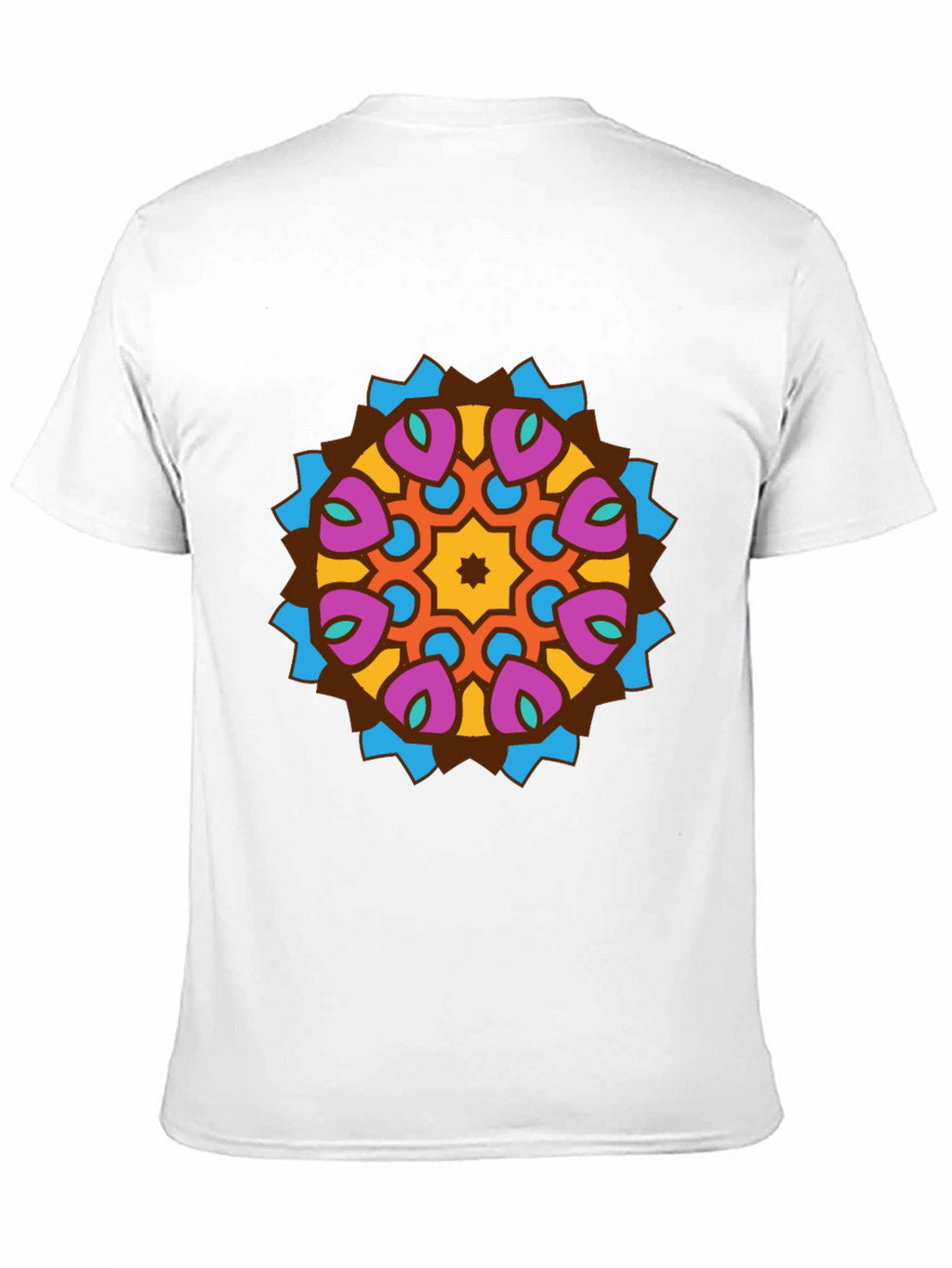 Mandala Graphic Tee - Stylish Mens Black T-Shirt