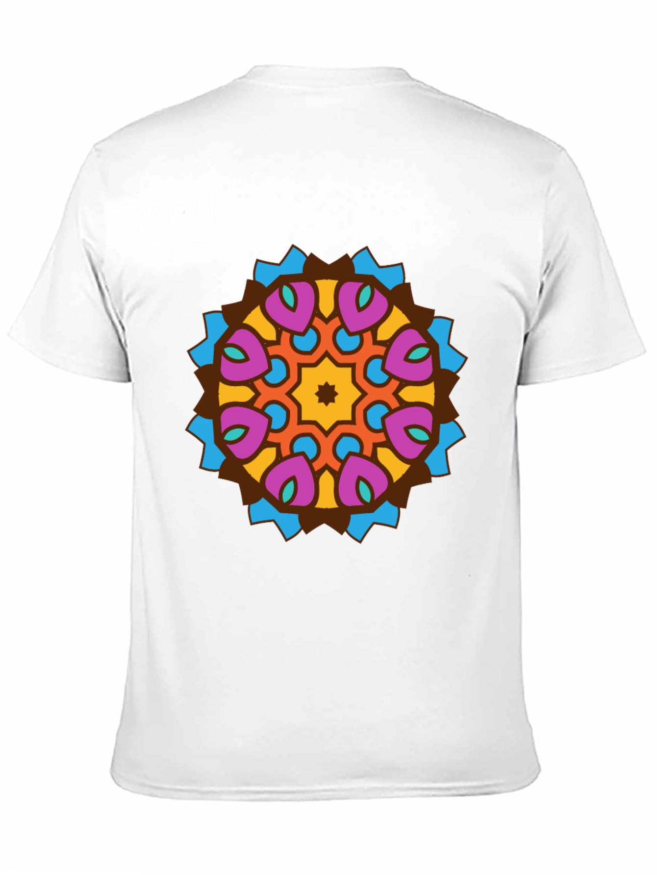 Mandala Graphic Tee - Stylish Mens Black T-Shirt