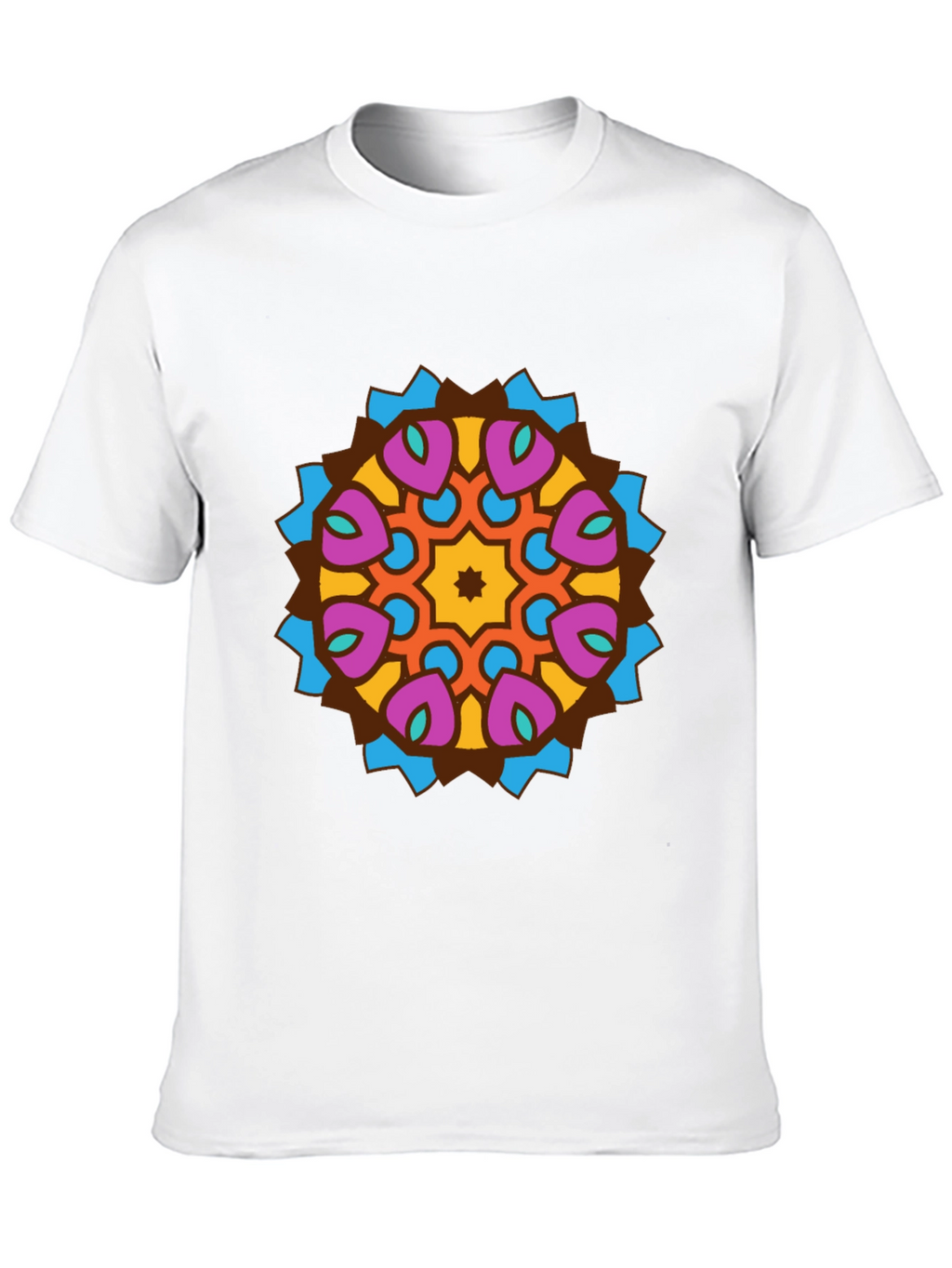 Mandala Graphic Tee - Stylish Mens Black T-Shirt