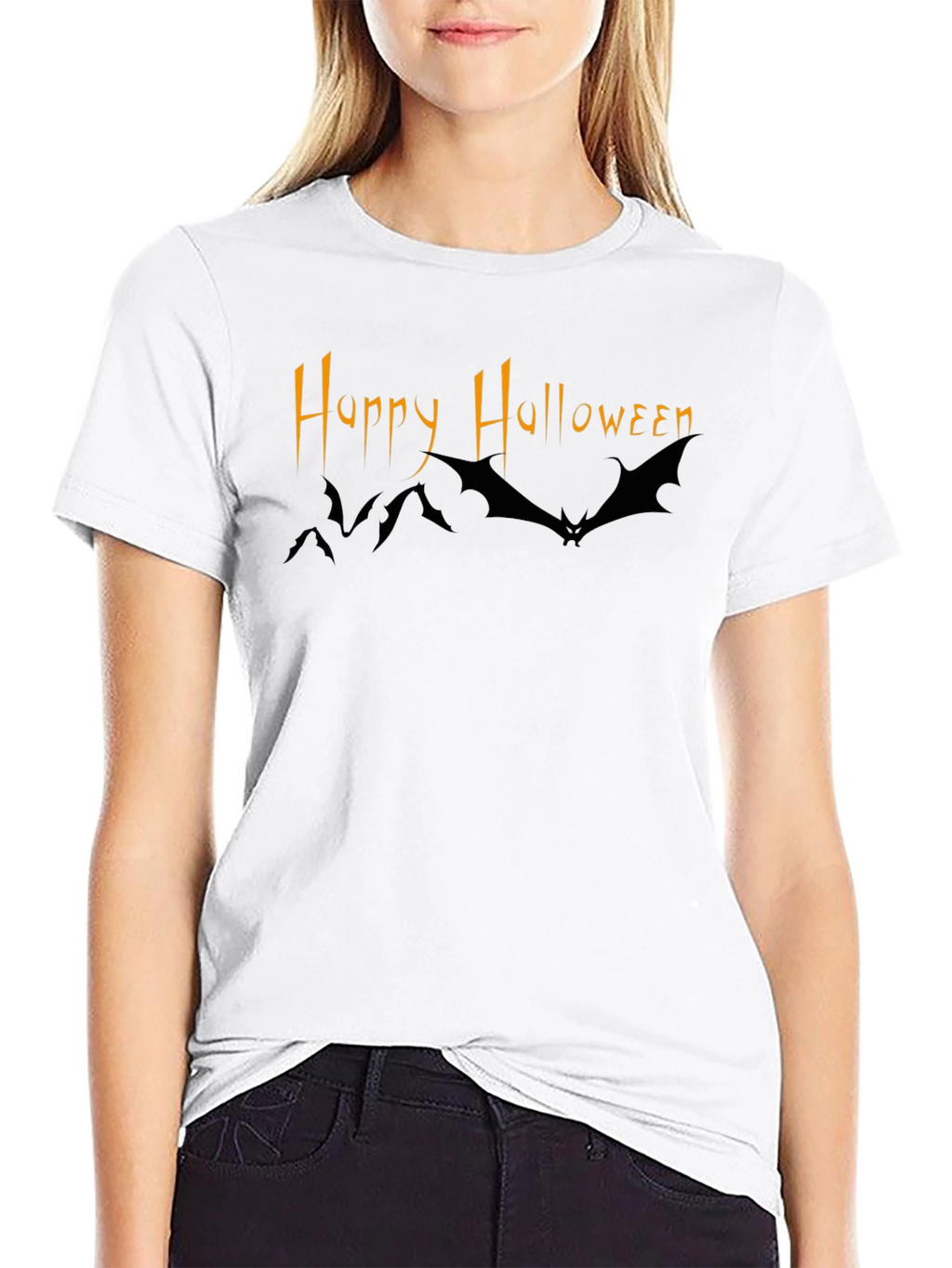 Happy Halloween Bat Graphic Tee