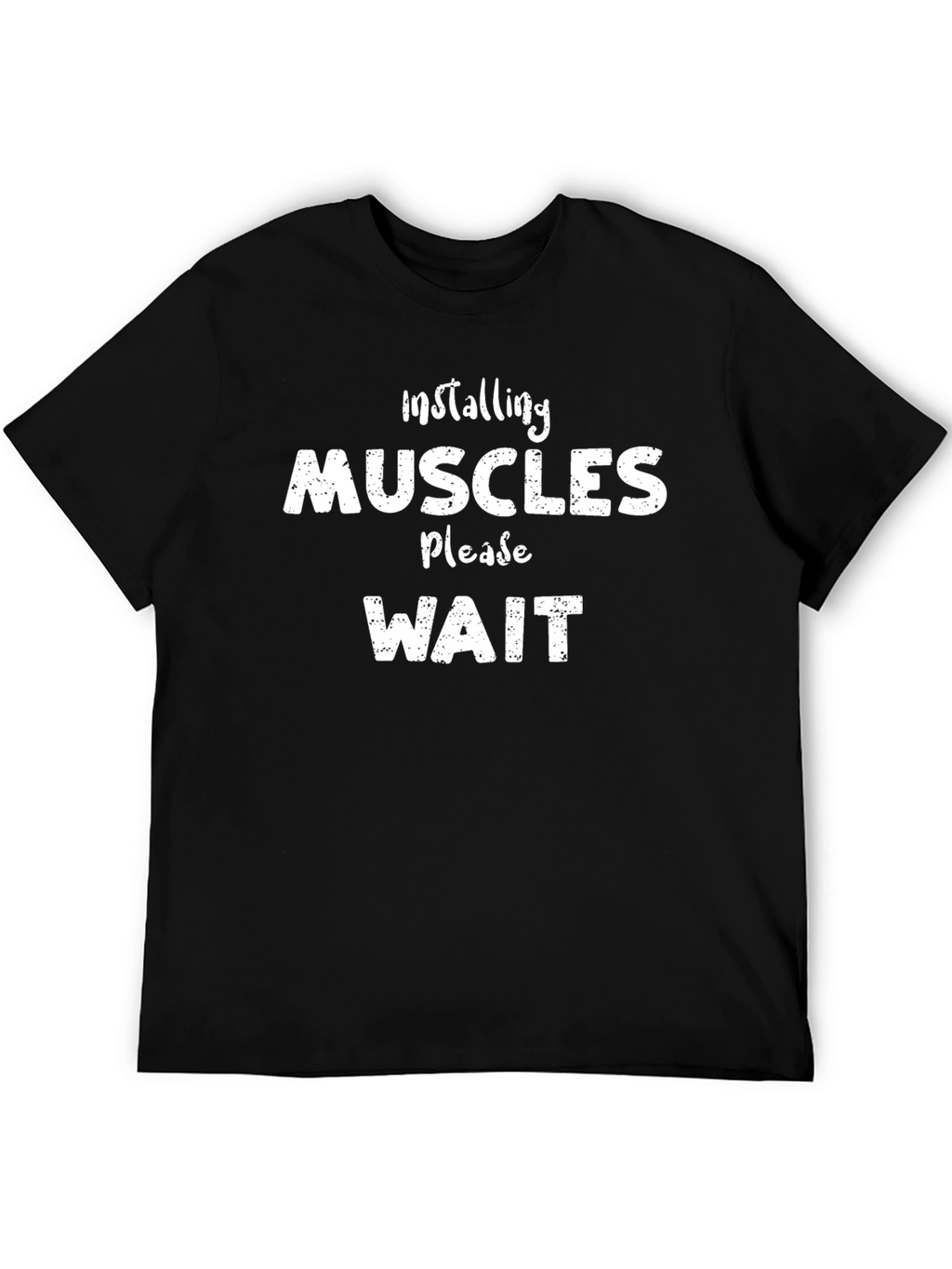Installing Muscles Funny Gym Workout T-Shirt