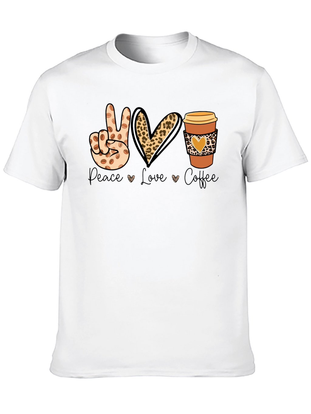 Peace Love Coffee Graphic T-Shirt