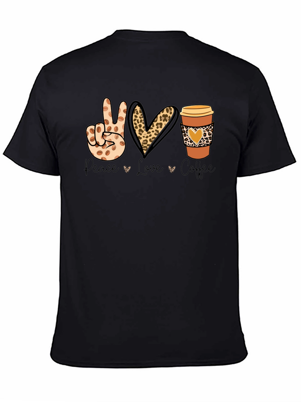 Peace Love Coffee Graphic T-Shirt