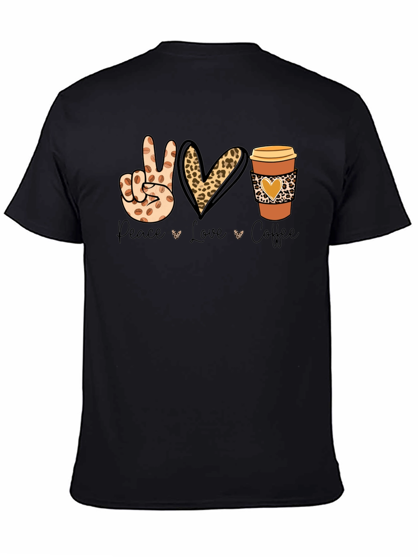 Peace Love Coffee Graphic T-Shirt