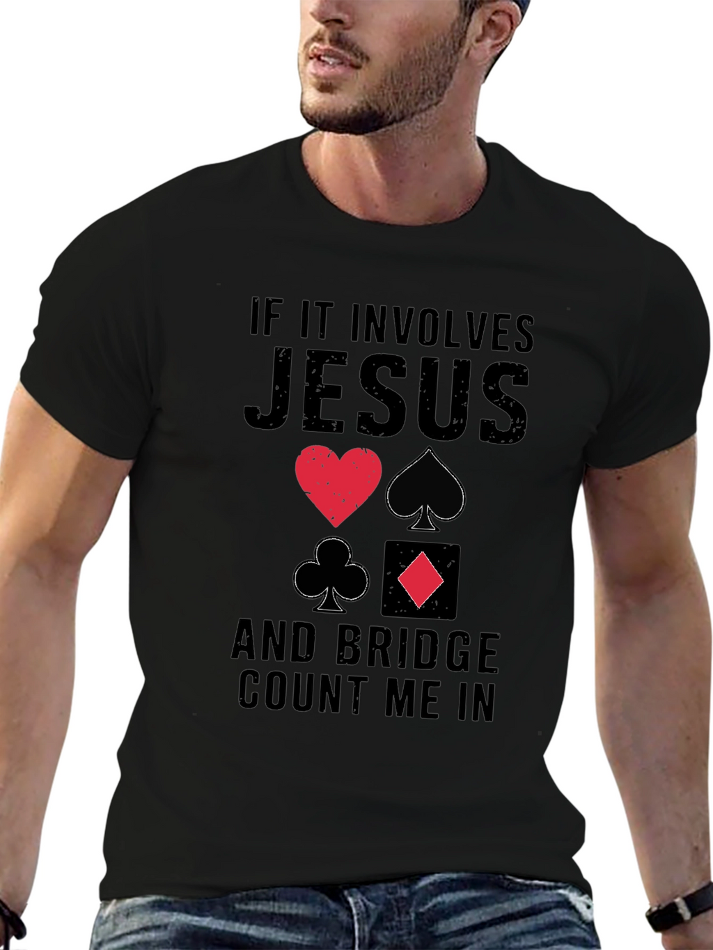 Jesus and Bridge Count Me In T-Shirt