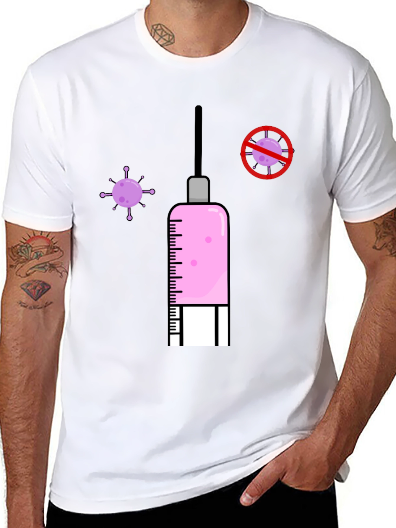 Vaccine T-Shirt - Anti-Virus Awareness