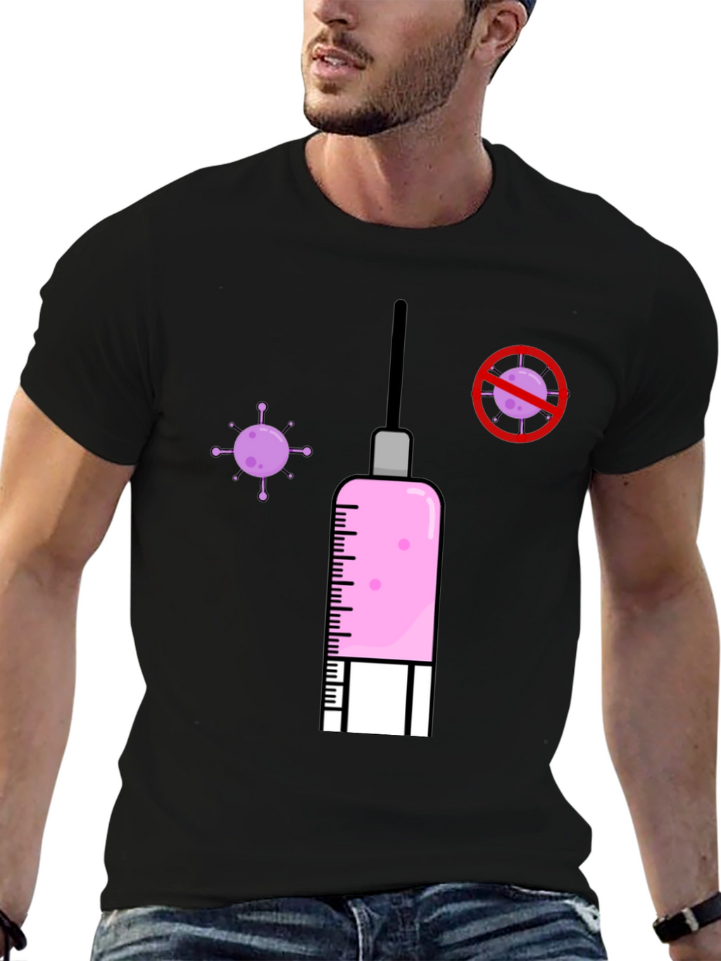 Vaccine T-Shirt - Anti-Virus Awareness
