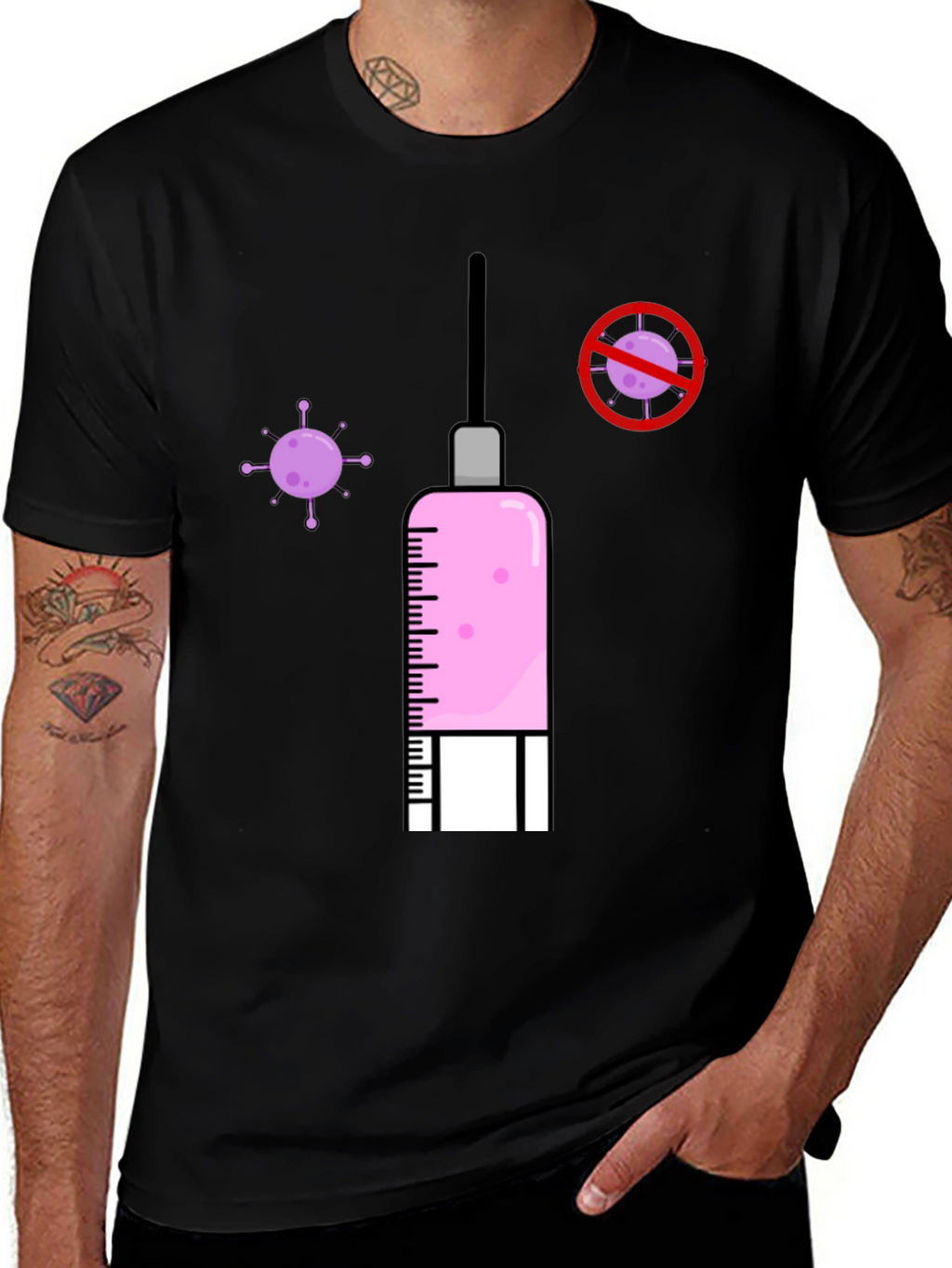 Vaccine T-Shirt - Anti-Virus Awareness