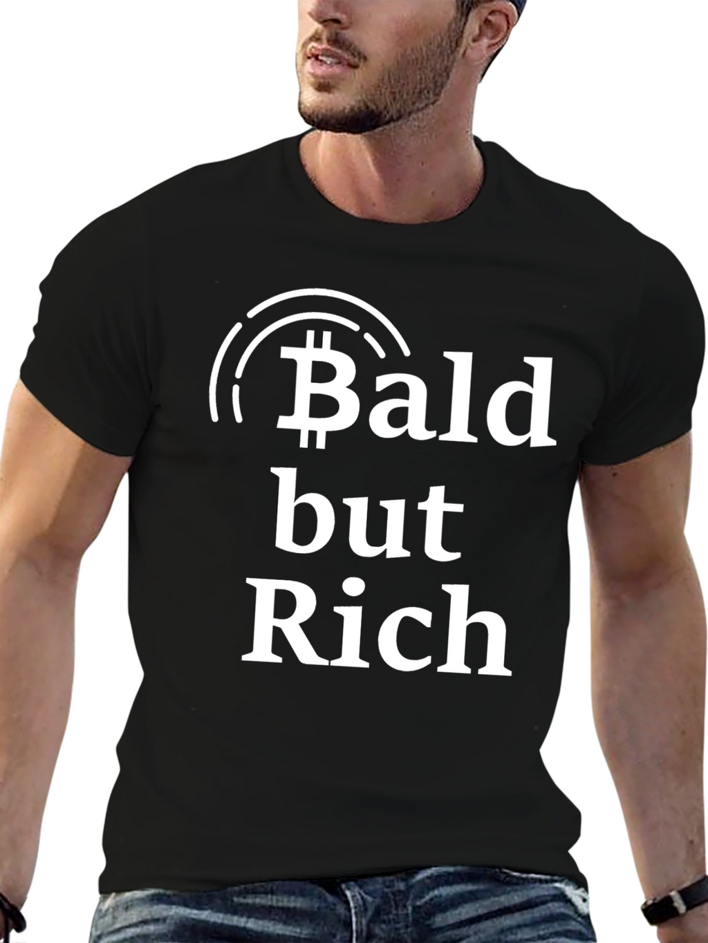 Bald but Rich Bitcoin T-Shirt
