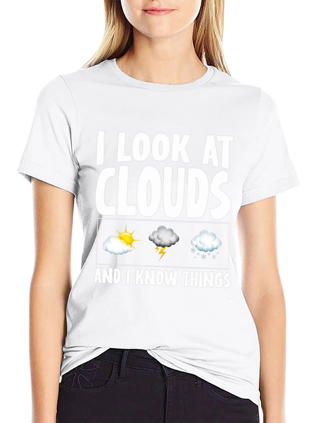 I Look At Clouds T-Shirt - Weather Observer Tee