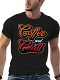 Coffee and Chill Black T-Shirt