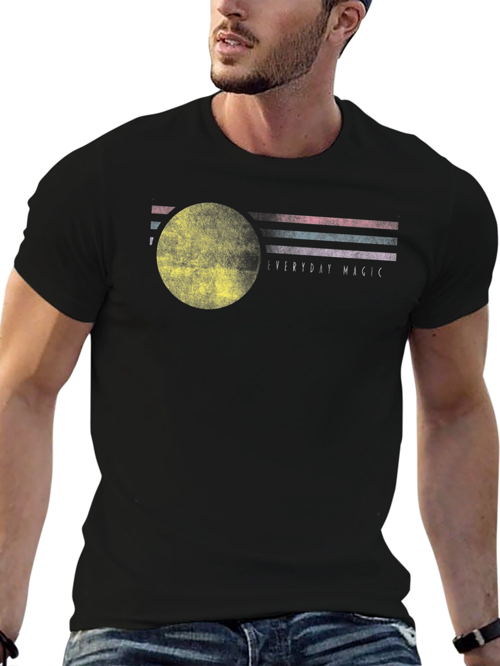 Everyday Magic Graphic Tee - Black Cotton Blend