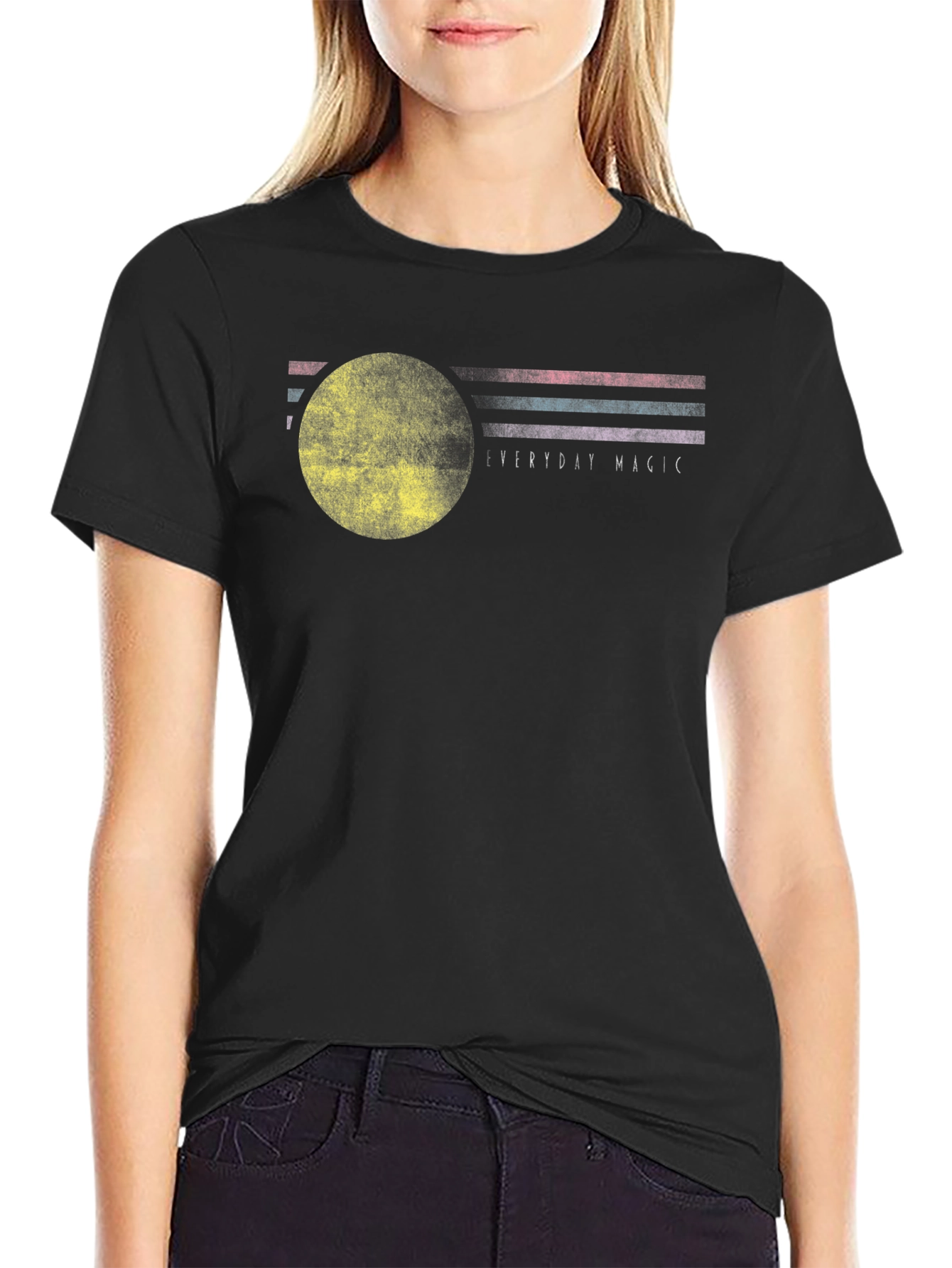 Everyday Magic Graphic Tee - Black Cotton Blend