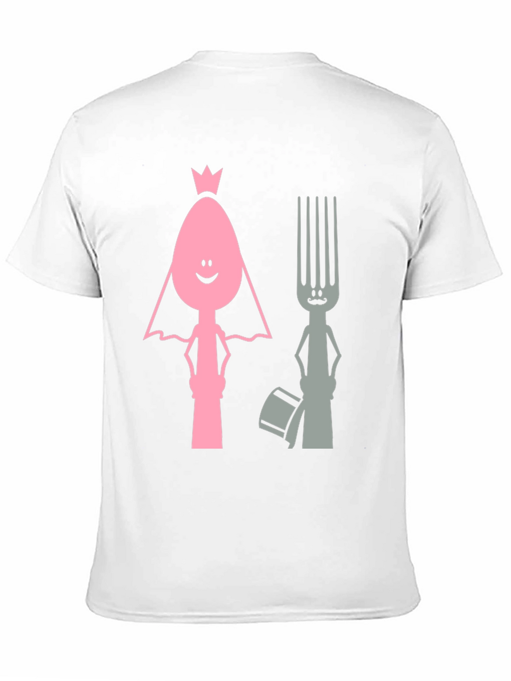 Funny Spoon and Fork Wedding T-Shirt