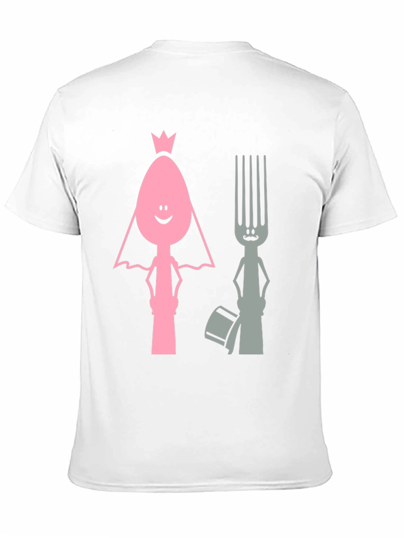 Funny Spoon and Fork Wedding T-Shirt