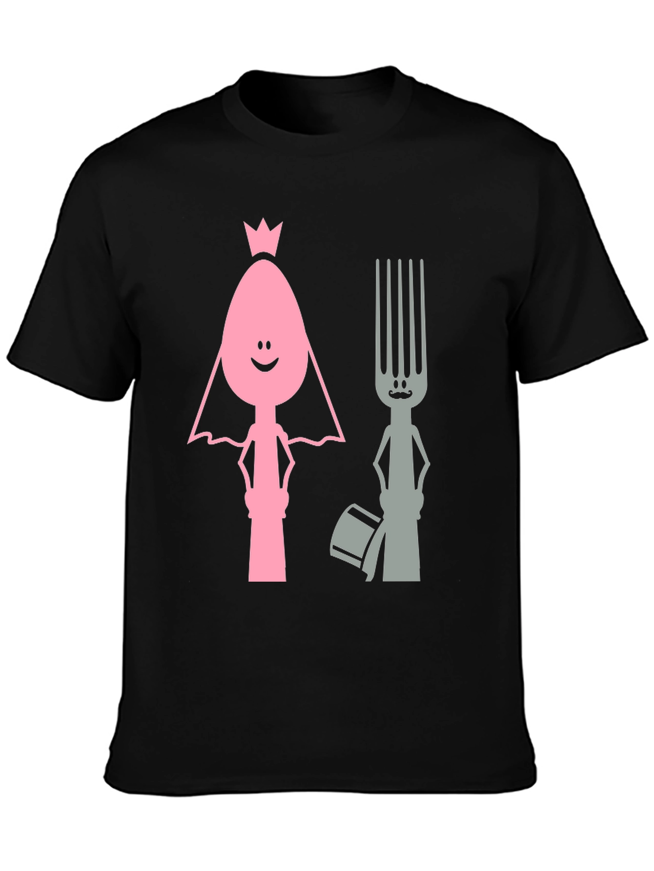 Funny Spoon and Fork Wedding T-Shirt