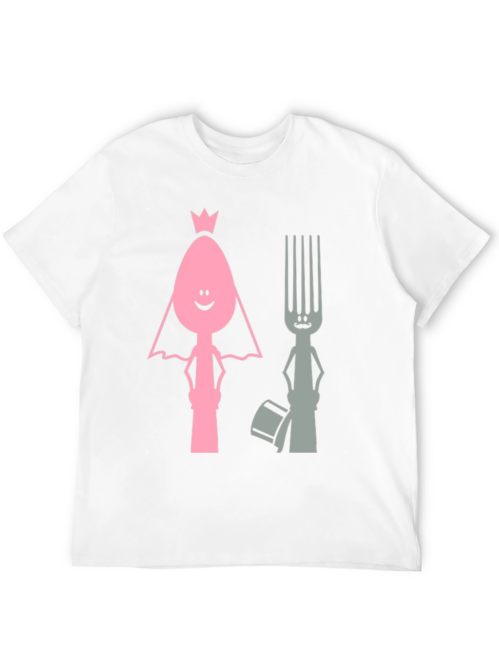 Funny Spoon and Fork Wedding T-Shirt