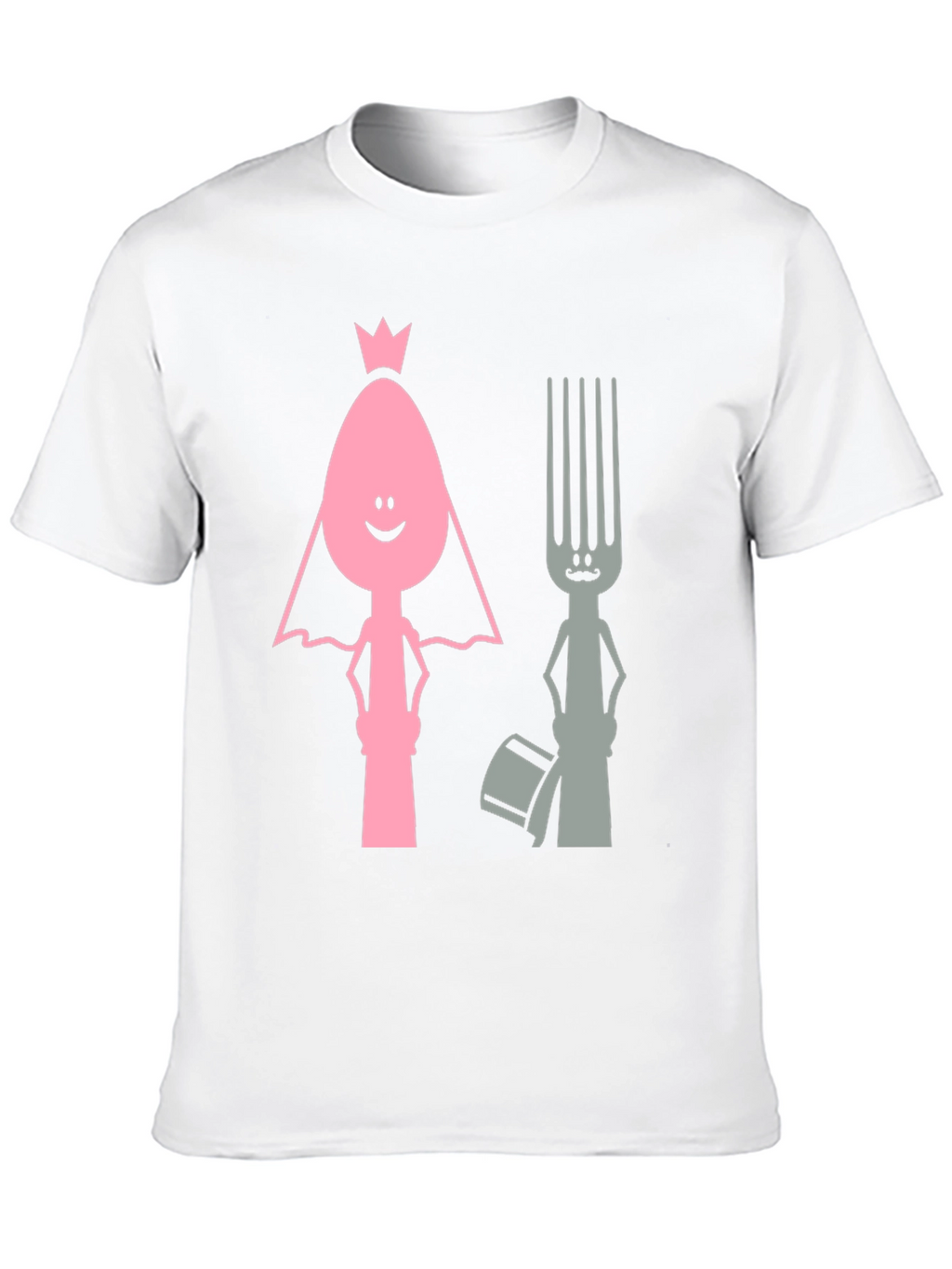 Funny Spoon and Fork Wedding T-Shirt