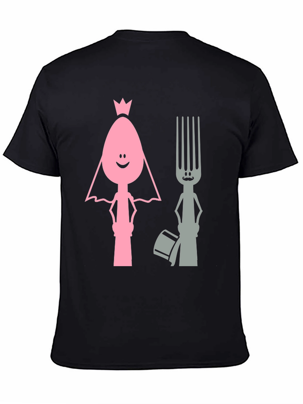 Funny Spoon and Fork Wedding T-Shirt