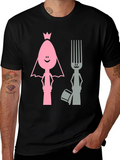 Funny Spoon and Fork Wedding T-Shirt
