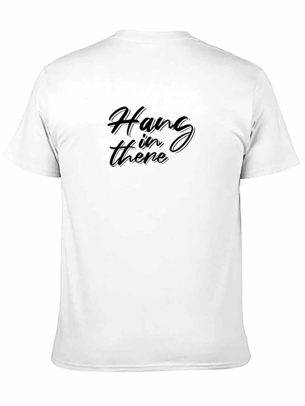 Hang In There Graphic T-Shirt - Black Casual Tee