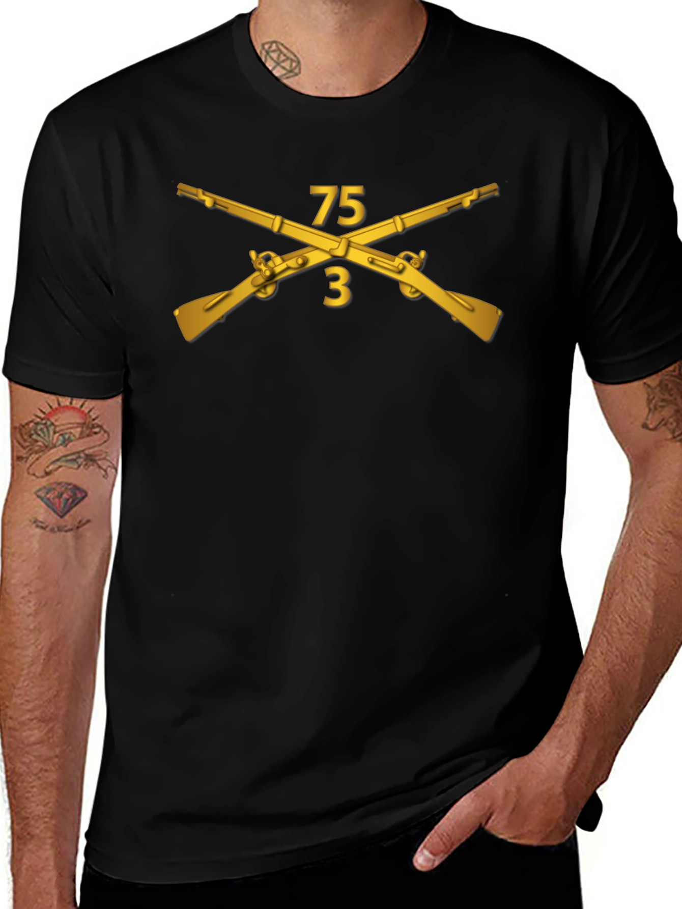 75th Ranger Regiment T-Shirt - Black