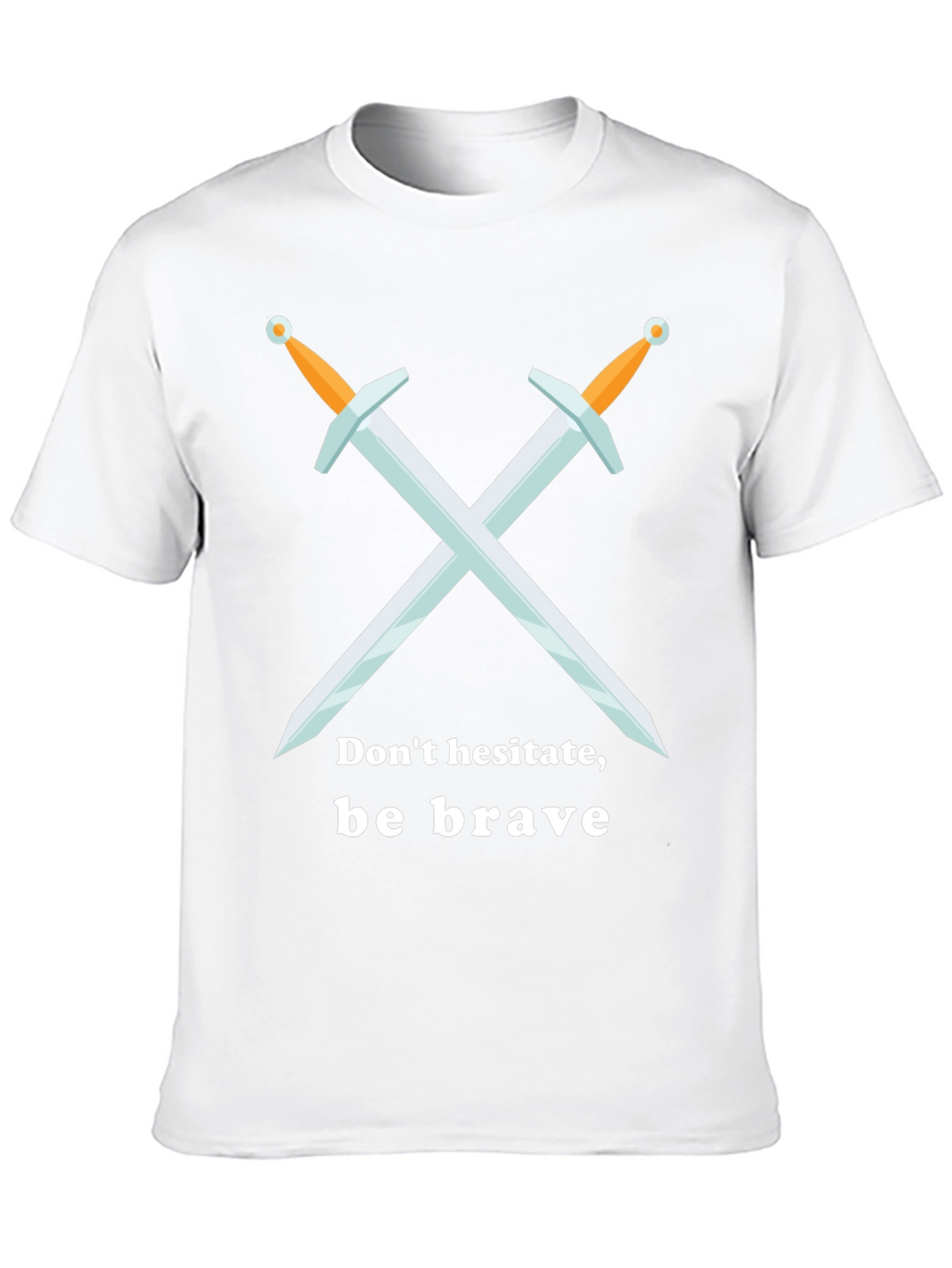 Be Brave T-Shirt Sword Graphic Tee - Black