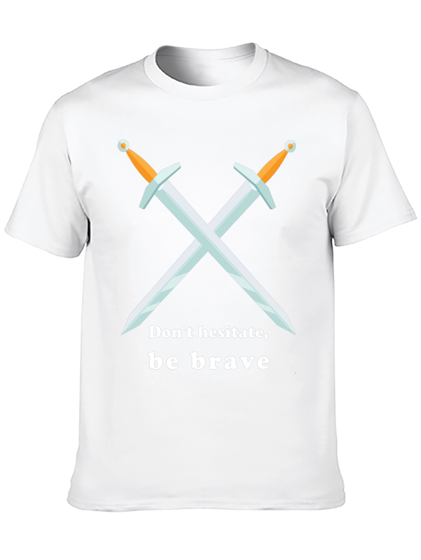 Be Brave T-Shirt Sword Graphic Tee - Black
